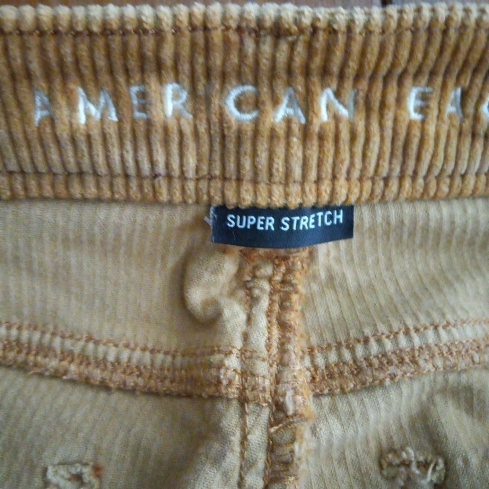 American Eagle Womens super stretch high-rise corduroy casual Mom jeans, size 2 - Picture 3 of 6
